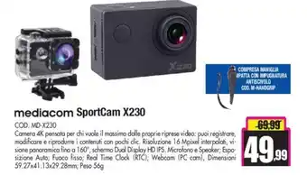 Wellcome mediacom SportCam X230 offerta