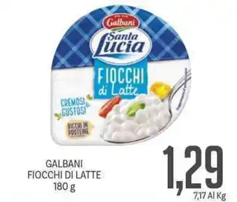 Supermercati Piccolo GALBANI FIOCCHI DI LATTE 180 g offerta