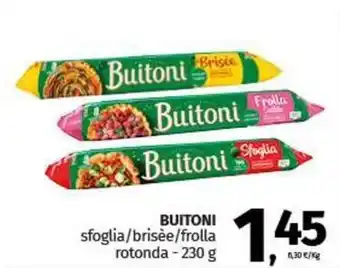 Pam BUITONI sfoglia/brisée/frolla rotonda - 230 g offerta