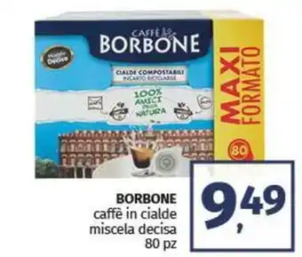 Pam BORBONE caffè in cialde miscela decisa 80 pz offerta