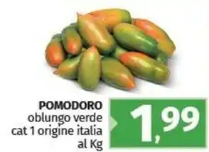 Pam POMODORO oblungo verde offerta