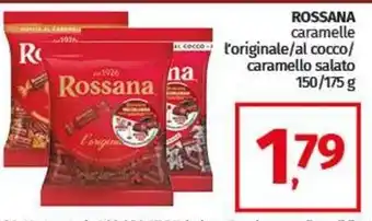 Pam ROSSANA caramelle l'originale/al cocco/ caramello salato offerta