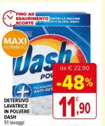 Iperal DETERSIVO LAVATRICE IN POLVERE DASH 51 lavaggi offerta