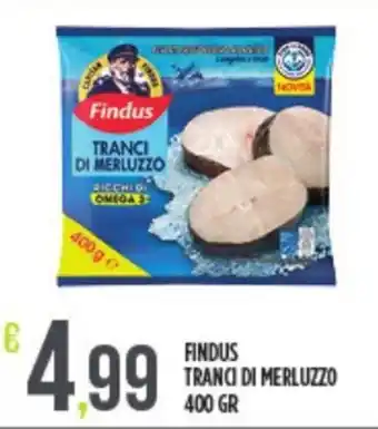 Euroesse FINDUS TRANCI DI MERLUZZO 400 GR offerta