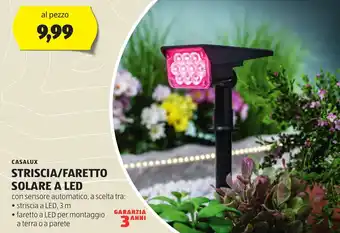 ALDI CASALUX STRISCIA/FARETTO SOLARE A LED offerta