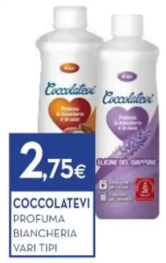 Proshop COCCOLATEVI PROFUMA BIANCHERIA VARI TIPI offerta