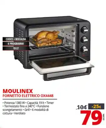 Comet Moulinex Fornetto Elettrico 0X4448 offerta