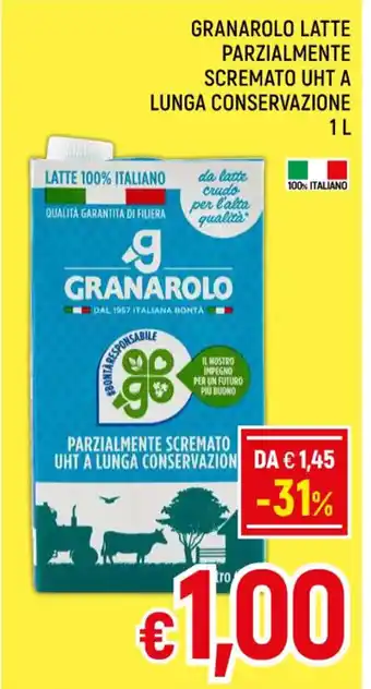 Famila Market GRANAROLO LATTE PARZIALMENTE SCREMATO UHT A LUNGA CONSERVAZIONE 1L offerta