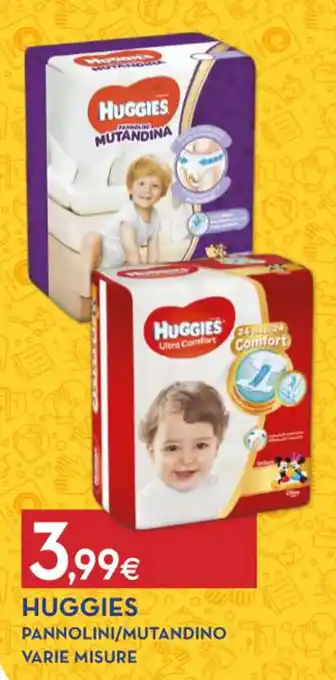 Proshop HUGGIES PANNOLINI/MUTANDINO VARIE MISURE offerta