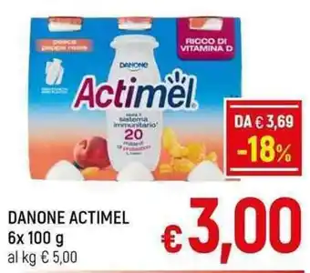 A&O DANONE ACTIMEL 6x 100 g offerta