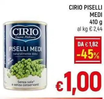 A&O CIRIO PISELLI MEDI 410 g offerta