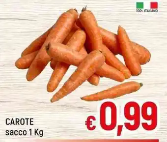 A&O CAROTE sacco 1 Kg offerta