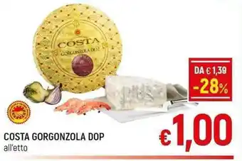 A&O COSTA GORGONZOLA DOP all'etto offerta