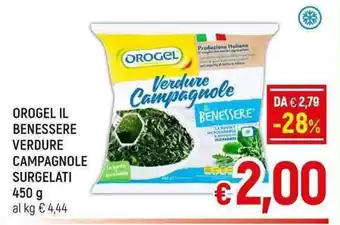 A&O OROGEL IL BENESSERE VERDURE CAMPAGNOLE SURGELATI 450 g offerta