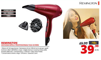 Comet Remington Asciugacapelli Professionale Silk AC9096 offerta