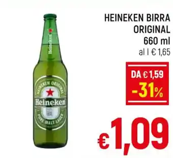 Famila Market HEINEKEN BIRRA ORIGINAL 660 ml offerta