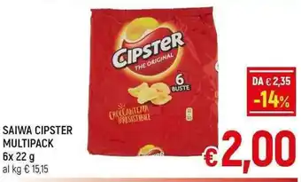 A&O SAIWA CIPSTER MULTIPACK 6x 22 g offerta