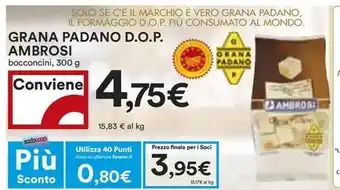 Coop GRANA PADANO D.O.P. AMBROSI bocconcini, 300 g offerta