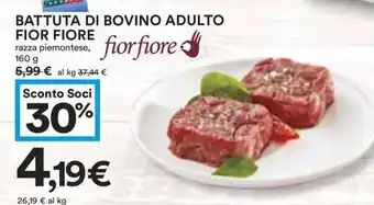 Coop BATTUTA DI BOVINO ADULTO FIOR FIORE offerta