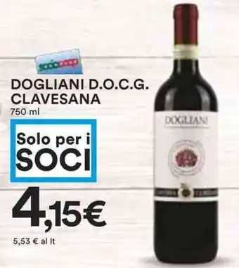 Coop DOGLIANI D.O.C.G. CLAVESANA offerta