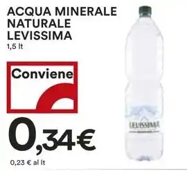 Coop ACQUA MINERALE NATURALE LEVISSIMA offerta