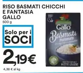 Coop RISO BASMATI CHICCHI E FANTASIA GALLO offerta