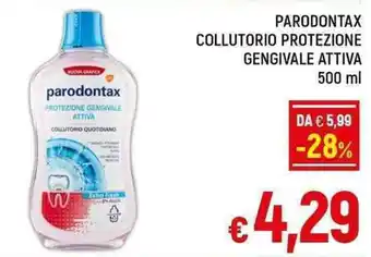 A&O PARODONTAX COLLUTORIO PROTEZIONE GENGIVALE ATTIVA 500 ml offerta