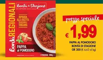 PrestoFresco PAPPA AL POMODORO BONTÀ DI STAGIONE GR 300 offerta