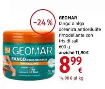 dm drogerie markt GEOMAR fango d'alga oceanica anticellulite rimodellante con tris di sali 600 g offerta