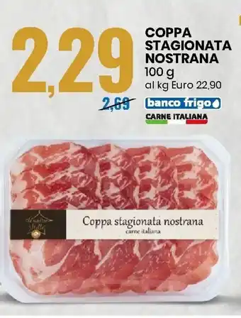 Eurospin Coppa Stagionata Nostrana 100g offerta