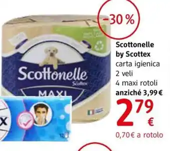 dm drogerie markt Scottonelle by Scottex carta igienica 2 veli 4 maxi rotoli offerta