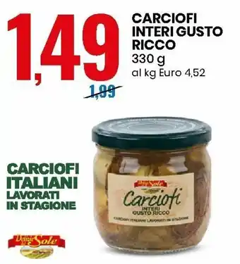 Carciofi Interi Gusto Ricco 330g