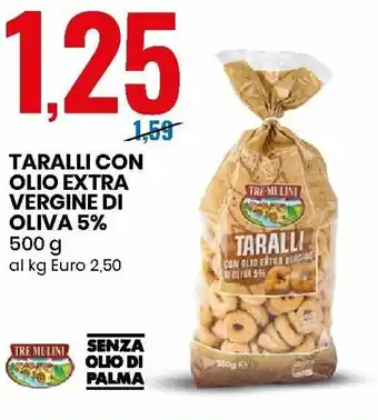 Eurospin Taralli con Olio Extra Vergine di Oliva 5% 500g offerta