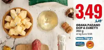 Eurospin Grana Padano DOP A Cubetti 350g offerta