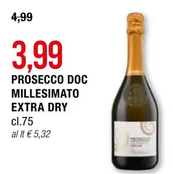 Hardis PROSECCO DOC MILLESIMATO EXTRA DRY cl.75 offerta