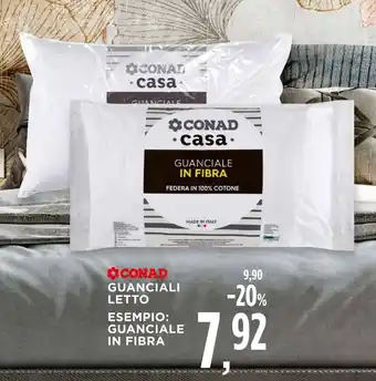 Conad CONAD GUANCIALI LETTO ESEMPIO: GUANCIALE IN FIBRA offerta