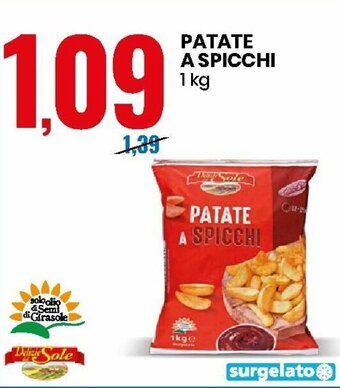 Eurospin Patate A Spicchi 1kg offerta