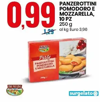 Panzerottini Pomodoro e Mozzarella, 10pz 250g