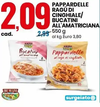 Eurospin Pappardelle Ragù di Cinghiale/Bucatini All'Amatriciana 550g offerta