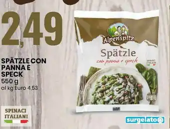 Eurospin Spätzle con Panna e Speck 550g offerta