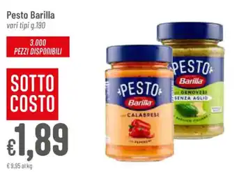 Pan Pesto Barilla vari tipi g.190 offerta