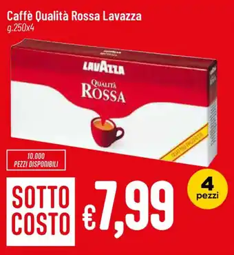 Pan Caffè Qualità Rossa Lavazza g 250x4 offerta