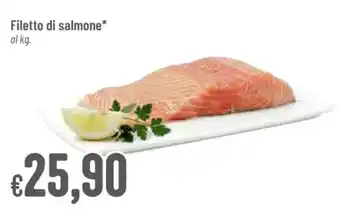 Pan Filetto di salmone* al kg. offerta