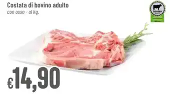 Pan Costata di bovino adulto con osso - al kg. offerta