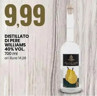 Eurospin Distillato di Pere Williams 40% Vol. 700ml offerta