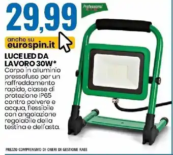 Eurospin Luce Led da Lavoro 30W offerta
