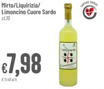 Pan Mirto/Liquirizia/ Limoncino Cuore Sardo cl.70 offerta