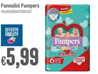 Pan Pannolini Pampers mutandino/classici offerta
