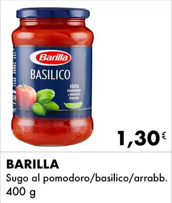 Iper Tosano BARILLA Sugo al pomodoro/basilico/arrabb. 400 g offerta