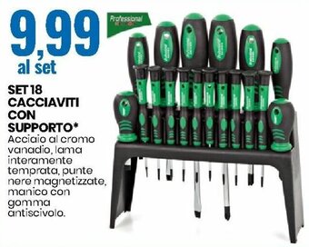 Eurospin Set 18 Cacciaviti con Supporto offerta